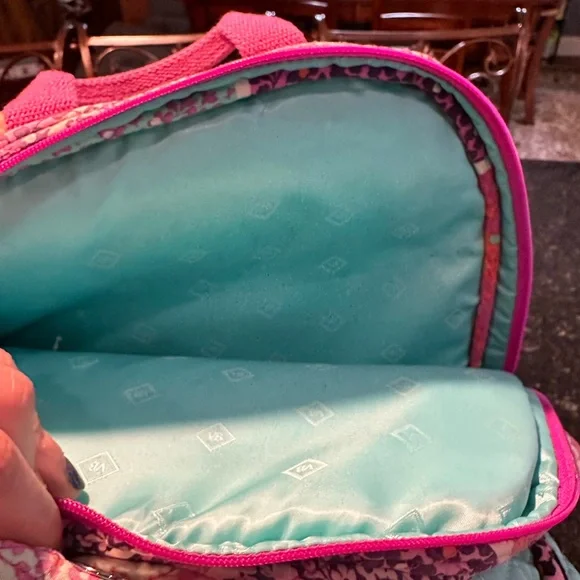 Vera Bradley Pink and Purple Patchwork Backpack - Picture 4 of 4